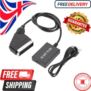 Scart zu HDMI Konverter Adapter Kabel HD 1080P Audio Video Upscaler für TV DVD - Bild 1 von 7