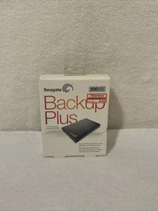 SEAGATE BACKUP PLUS 500GB NEW SEALED BOX FREE SHIP - Picture 1 of 9
