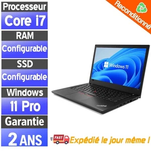 ☑️⭐☑️Lenovo ThinkPad T480 14" i7-8650U | SSD & RAM Configurable | Win 11☑️⭐☑️ - Photo 1/8