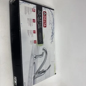 Delta 400-SS-DST Rubinetto Cucina Classico Manico Singolo Spruzzatore Laterale Brilliance. - Foto 1 di 8