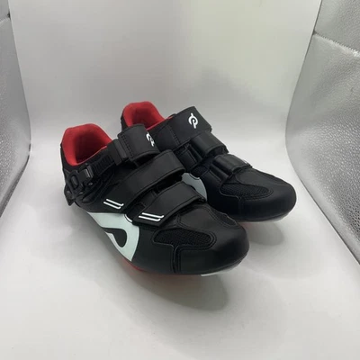Zapatos de ciclismo Peloton talla 39 para mujer 8 EE. UU. negros blancos rojos PL-SH-B-39 parte superior baja usados en excelente estado Foto 1 de 4