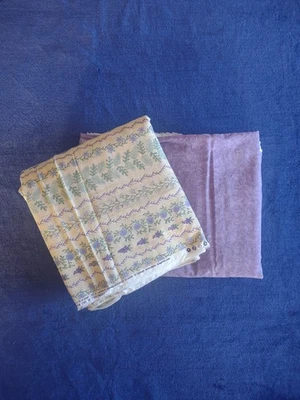 Vintage Daisy Kingdom Embroidered Ribbons Quilt Fabric 7 Yards Pre-washed  - Image 1 of 4