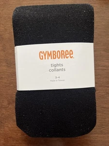 NWT Girl 3-4 Gymboree Nylon/SpandxNAVY-BLUE TIGHTS Gold Glitter HOLIDAY SHINE - Picture 1 of 2
