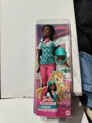 Equestrian Barbie Mysteries The Great Horse Chase Barbie Brooklyn Doll New  - Image 1 of 4