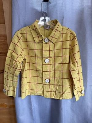 Disney Store Toy Story Sheriff Woody Talla 4 Disfraz Halloween Camisa de Vestir Foto 1 de 4