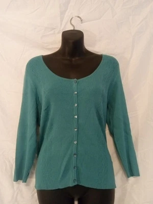 Top Pierre Cardin para mujer azul manga larga talla grande Foto 1 de 4