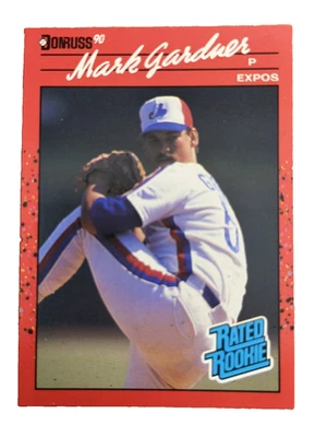 Excellent: Vintage 1990 Donruss Mark Gardner Montreal Expos Rookie Card - Image 1 of 2