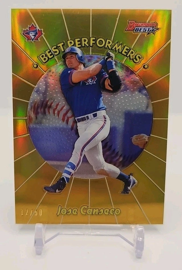 Jose Canseco 2018 Bowmans Best Performers Gold Refractor/50 Foto 1 de 1