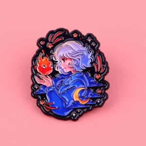Howl's Moving Castle Sophie & Calcifer Pin Badge Anime Manga Kawaii Cosplay - Picture 1 of 1