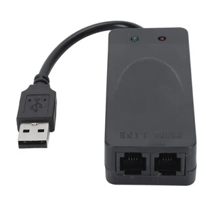 USB 56K External Dial Up Fax Data Modem Dual RJ11 Ports Support Caller ID Co Set - Picture 1 of 22