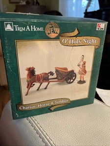 Trim A Home O'Holy Night Belén ROMANO Carro, Caballo y Soldado Navidad Nuevo en Caja - Imagen 1 de 5