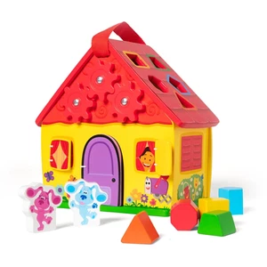 Melissa & Doug Blue'S Clues & You! Wooden Take-Along House Shape Sorter Activity - Picture 1 of 12