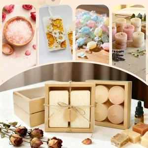 30 Sets Kraft Paper Cardboard Boxes, 6.5X 6.5X 2 Inches Gift Boxes with Clear... - Picture 1 of 8