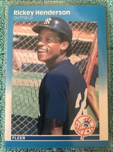 1987 Fleer Rickey Henderson