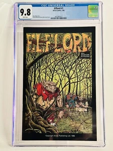 ELFLORD 1 CGC 9.8 Tough Black Cover 1986 1ST BARRY BLAIR WORK 1 Of 4 Census - Picture 1 of 3