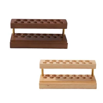 15 Slots Pencil Holder Wooden Easy Carrying for Apartment Home Paintbrush - Image 1 of 2