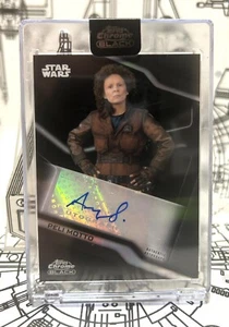 STAR WARS AUTOGRAPHED PELI MOTTO/AMY SEDARIS MANDALOIAN CARD - Picture 1 of 2