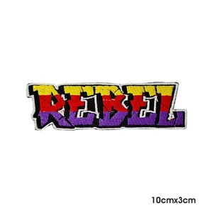 Rebel Patch, Dope text Patch, Graffiti patch,  Embroidered Iron on patch - Picture 1 of 1