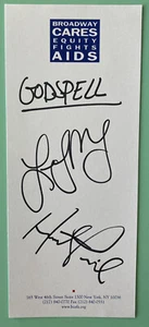 Hunter Parrish & Lindsay Mendez signiertes BCEFA-Papier 4 "X9" Godspell 2011 Wiederbelebung - Bild 1 von 1