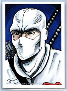 Storm Shadow Cobra GI Joe Sketch Card - Scott Sketches Fan Art Trading Card - Picture 1 of 2
