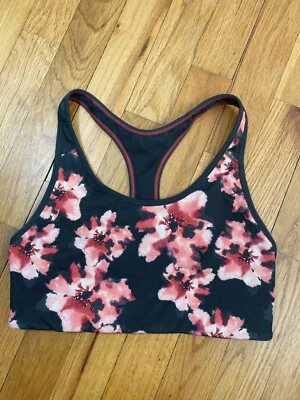 NUEVO Sujetador deportivo Old Navy Active Racerback gris seco floral talla S pequeño para mujer Foto 1 de 3