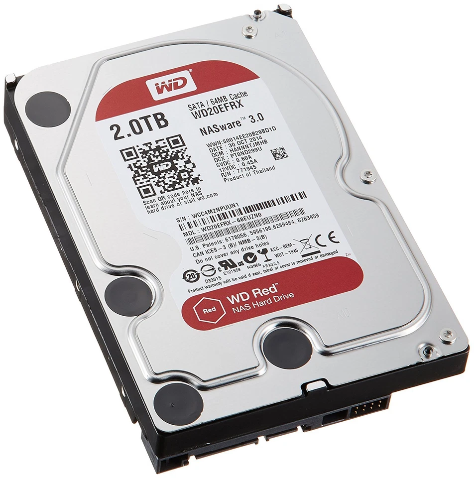   WD RED  WD20EFRX x NAS NETGEAR QNAP ASUSTOR SINOLOGY - 219-1- - Immagine 1 di 1