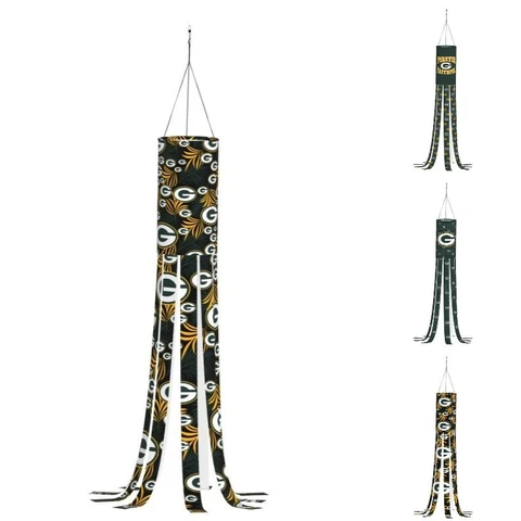 Green Bay Packers Outdoor Garden Windsock Decor Porch Deck Wind Sock 6*40in Cover