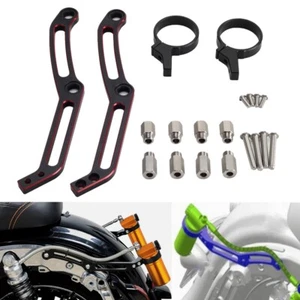 Rear Remote Reservoir Bottle Bracket For Harley Road King Electra Street Glide - Picture 1 of 11