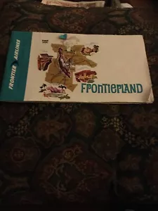 Frontier Airlines Information & System Map 1965 Frontierland - Picture 1 of 7