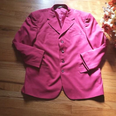 Traje rosa a medida a mano Giorgio Cosani, Le Collezioni para hombre 2 piezas talla 48R Foto 1 de 4