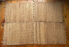 Set of 4 Woven Cane Wicker  Table Placemats Rectangle VGC