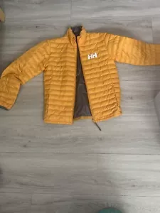 Jelly Hansen Winter Puffer Jacket Boys Size 14 Mustard Colour - Picture 1 of 6