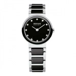 BERING SLIM CLASSIC WOMENS WATCH 10725742 BLACK & SILVER - WARRANTY - RRP 219.00 - Picture 1 of 2