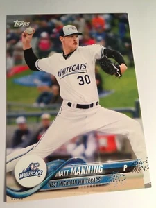 2018 Topps Pro Debut Jumbo 5x7 Matt Manning Whitecaps 10 08/49 - Picture 1 of 1