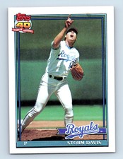 1991 Topps Storm Davis Kansas City Royals #22