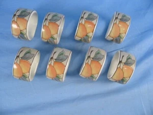 Mikasa Garden Harvest CAC29 Set of 8 Napkin Rings, Perfect condition - Picture 1 of 7