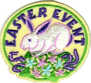 EASTER EVENT Iron On Patch Religious Cross Holiday - Picture 1 of 1