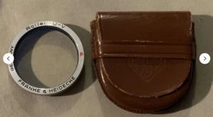Super Vintage German Rollei U-V Franke & Heidecke Filter in Soft Leather Case - Picture 1 of 5
