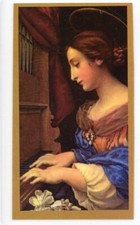 Prayer to St. Cecilia U -Pack of 25 -Laminated Holy Cards