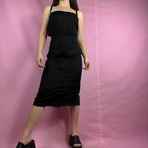 Dolce & Gabbana Mid Length Black Silk Blend Black Dress Size Euro 44 - Picture 1 of 6