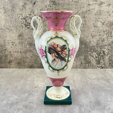Vtg Royal Vienna Beehive Shield Hand Painted Vase signed Monreau Portrait 10”