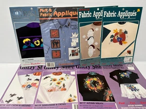 Glitzy Shirts Iron-On Applique Kit CHOICE OF - Fall Halloween Christmas Flowers - Picture 1 of 28