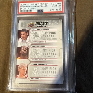 2009-10 UD#D-ARZ Draft Edition Rook James Harden /Chase B/ Jeff P. PSA 10. - Picture 1 of 3