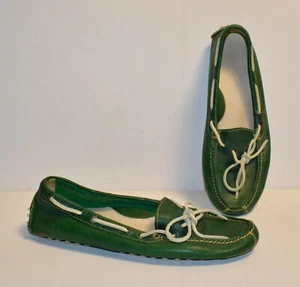 Cole Haan Genuino Verde Piel Mocasines Zapatos de Conducción Hombre Talla 10D - Imagen 1 de 5
