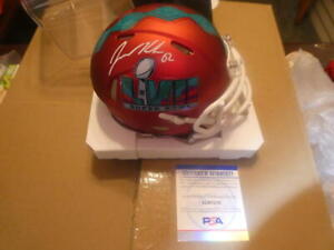 Jason Kelce Philadelphia Eagles Signed Superbowl 57 Mini Helmet PSA