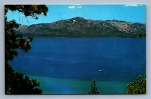 Postcard Vtg Nevada Mt Tallac Lake Tahoe Landmark Nature - Picture 1 of 2
