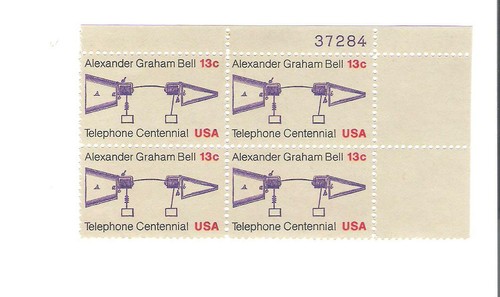 Scott # 1683 US Telephone Centennial Plate Block M/NH O/G | eBay