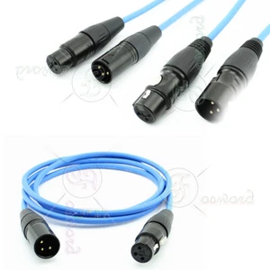 Enchufe XLR acoplamiento cable de audio conector hembra cable de micrófono cable de 3 pines 1 ~ 15M - Imagen 1 de 3