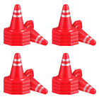  24pcs Mini Traffic Cones Funny Road Fence Traffic Cones Miniature Scene