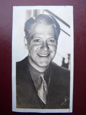 Nelson Eddy  - Autograph  Previously stuck down 3 x 6  inches ( faint signature) Cover